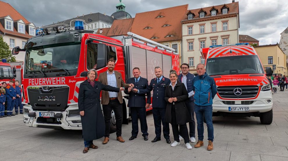 Der Marktplatz färbte sich rot